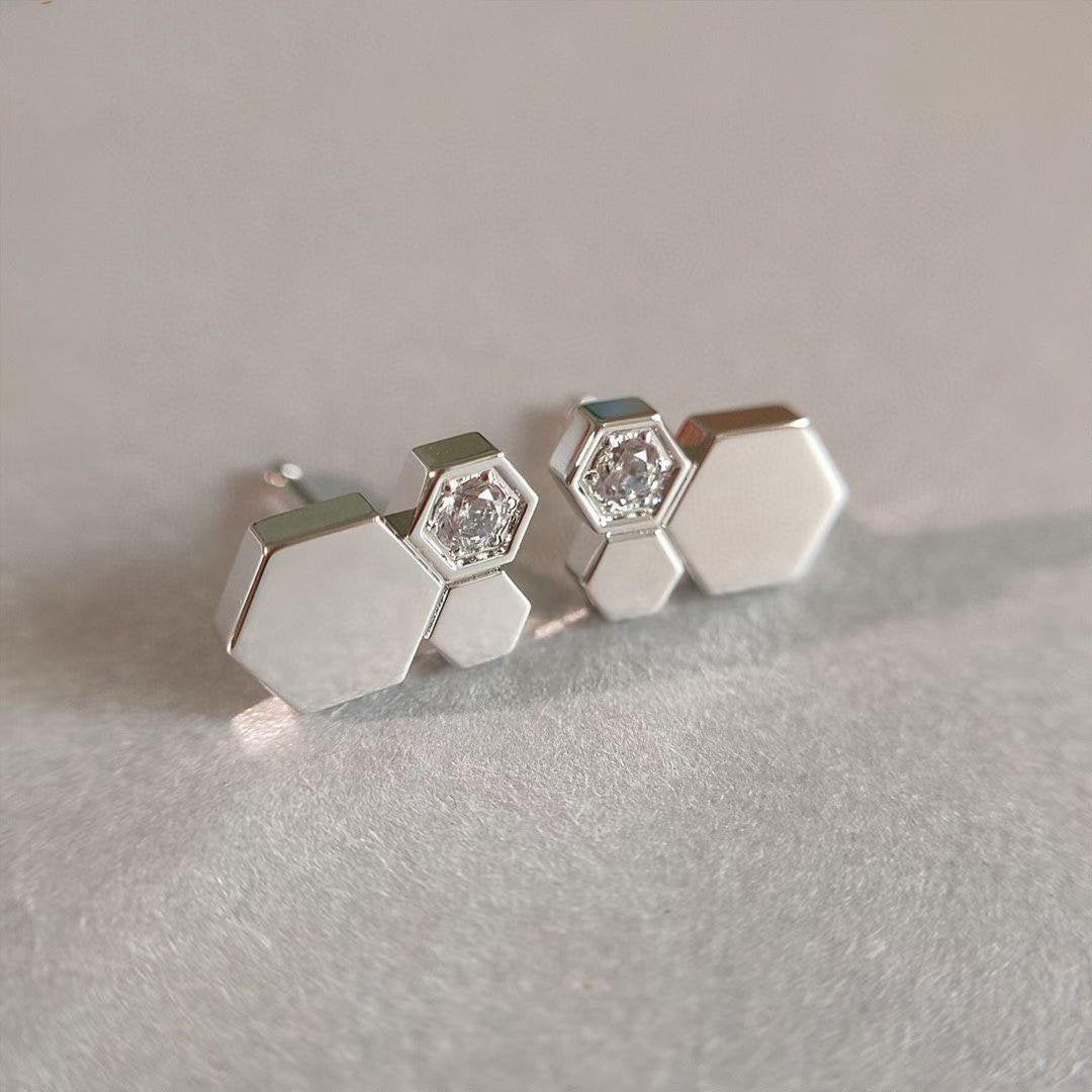¡®Sprite Jewelry¡¯BEE LOVE SILVER DIAMOND EARRINGS