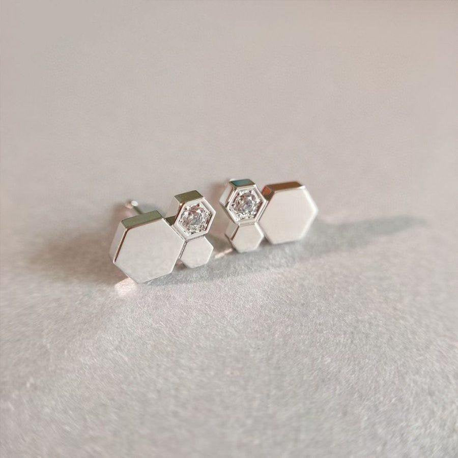 ¡®Sprite Jewelry¡¯BEE LOVE SILVER DIAMOND EARRINGS