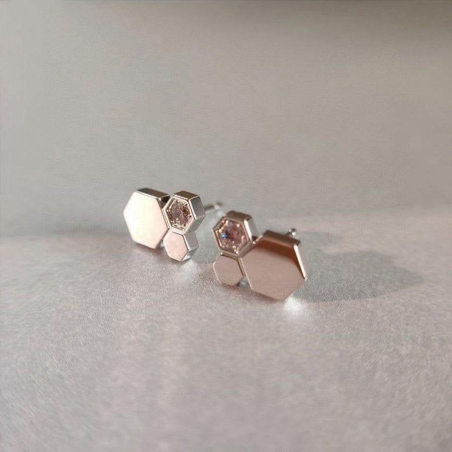 ¡®Sprite Jewelry¡¯BEE LOVE SILVER DIAMOND EARRINGS