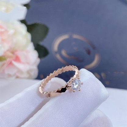 ¡®Sprite Jewelry¡¯BEE LOVE RING PINK GOLD 1 DIAMOND