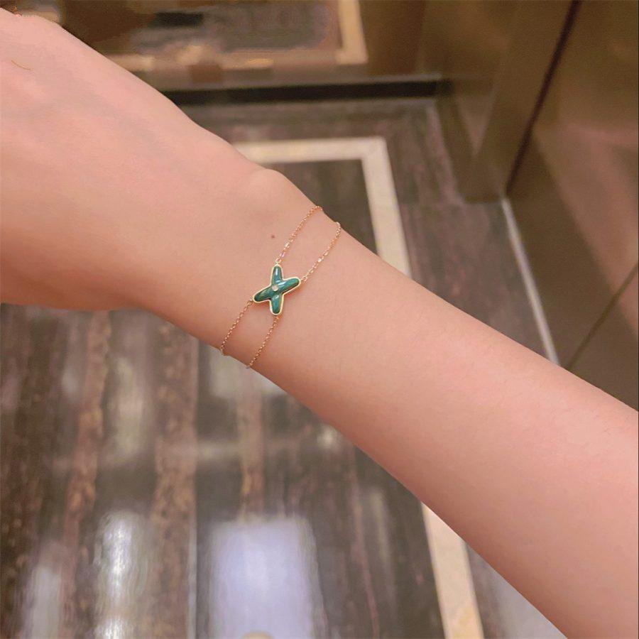 ¡®Sprite Jewelry¡¯JEUX BRACELET MALACHITE PINK GOLD 1 DIAMOND