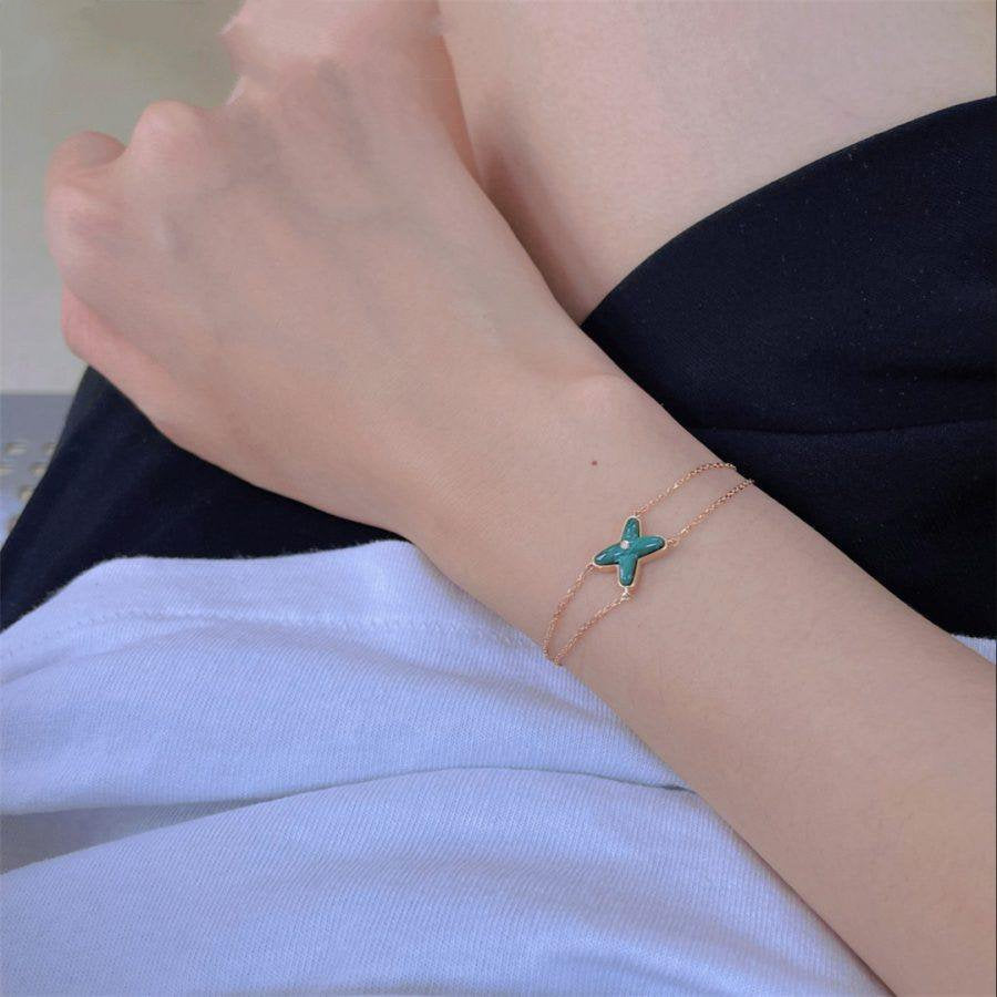 ¡®Sprite Jewelry¡¯JEUX BRACELET MALACHITE PINK GOLD 1 DIAMOND