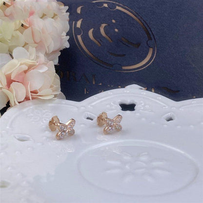 ¡®Sprite Jewelry¡¯JEUX DE PINK GOLD DIAMOND EARRINGS