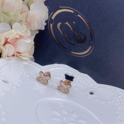 ¡®Sprite Jewelry¡¯JEUX DE PINK GOLD DIAMOND EARRINGS