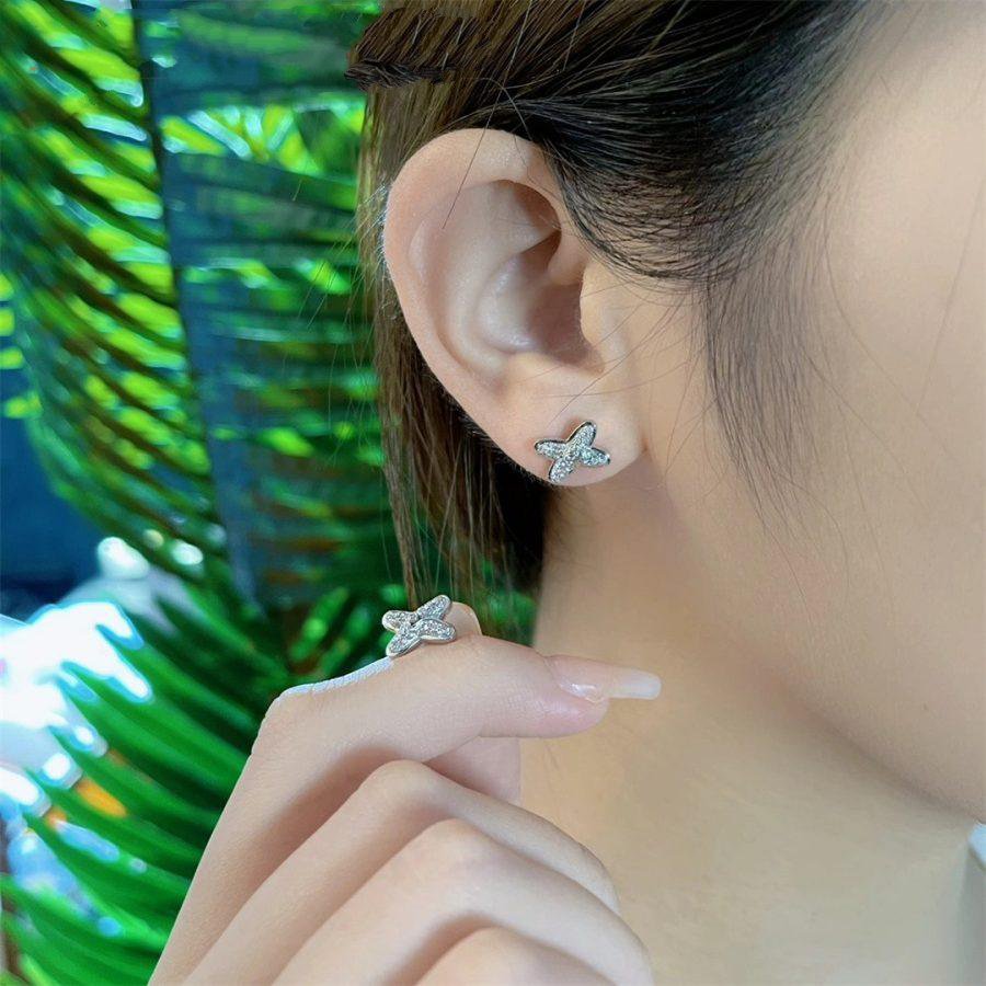 ¡®Sprite Jewelry¡¯JEUX DE SILVER DIAMOND EARRINGS