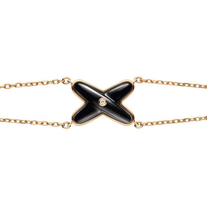 ¡®Sprite Jewelry¡¯JEUX BRACELET ONYX PINK GOLD 1 DIAMOND