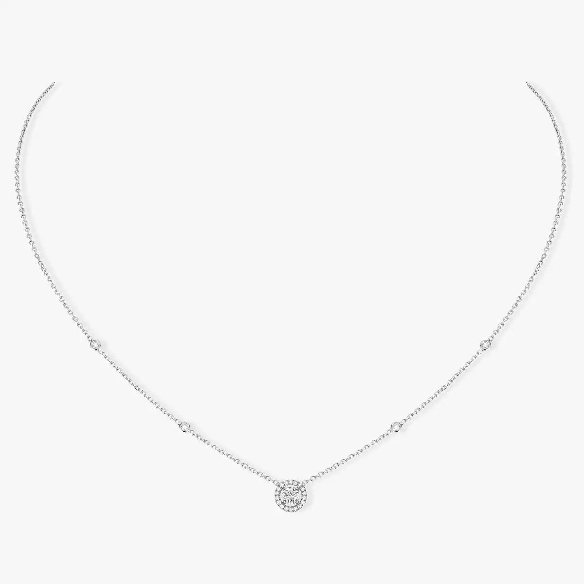 [Sprite Jewelry]Diamond Necklace 0,20ct Brilliant Shape Joy