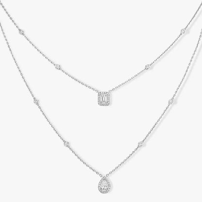 [Sprite Jewelry]Diamond Necklace My Twin 2 Rows