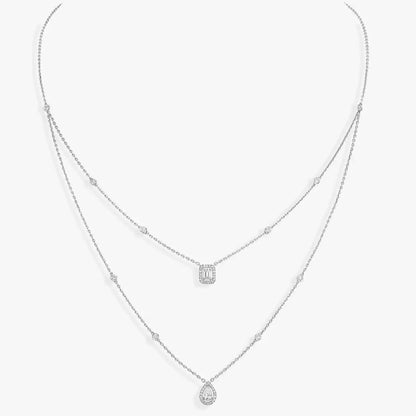 [Sprite Jewelry]Diamond Necklace My Twin 2 Rows