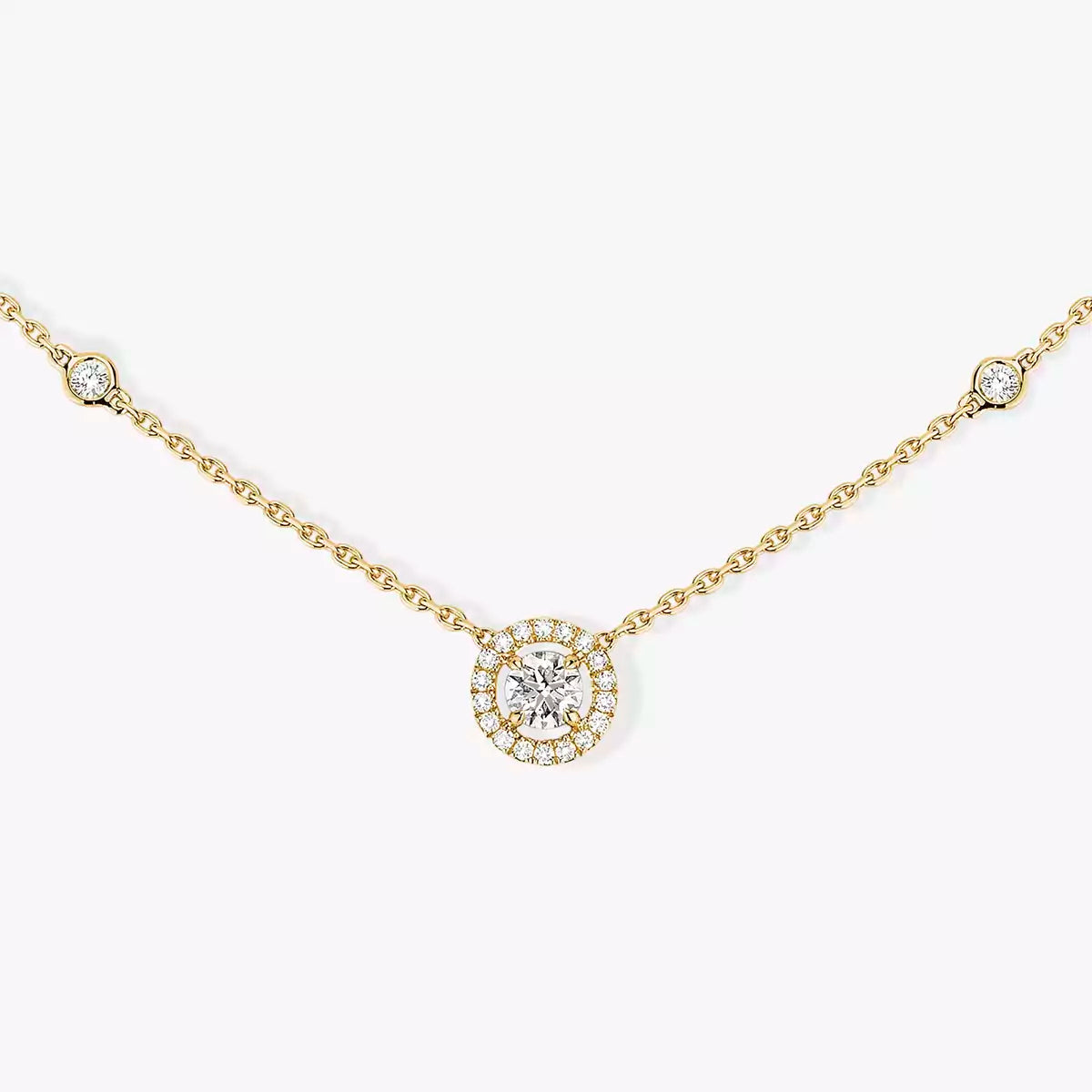 [Sprite Jewelry]Diamond Necklace 0,20ct Brilliant Shape Joy