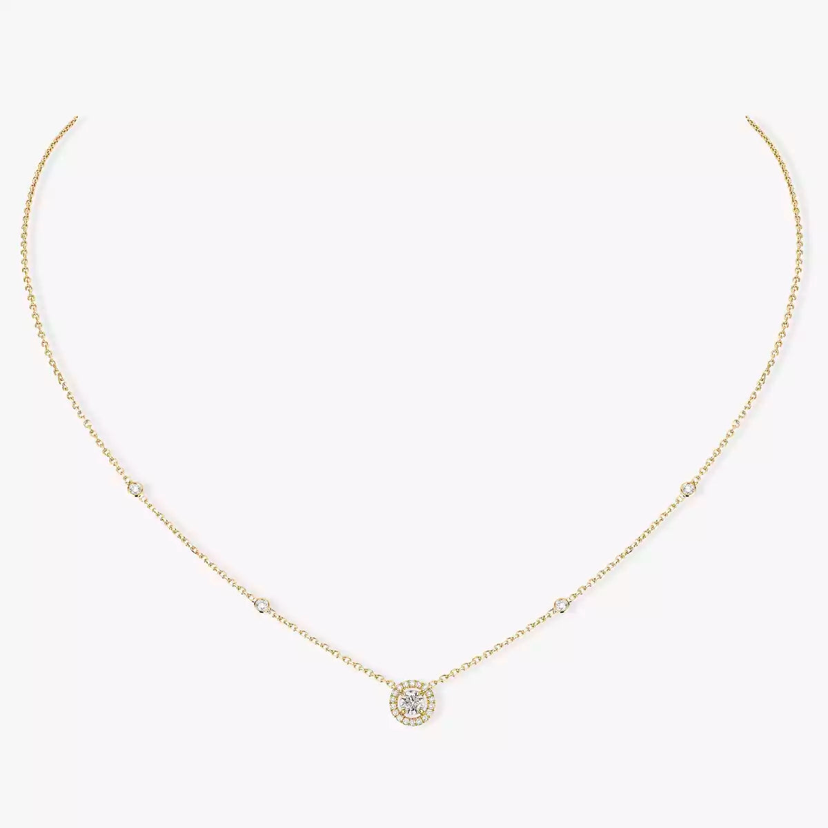 [Sprite Jewelry]Diamond Necklace 0,20ct Brilliant Shape Joy