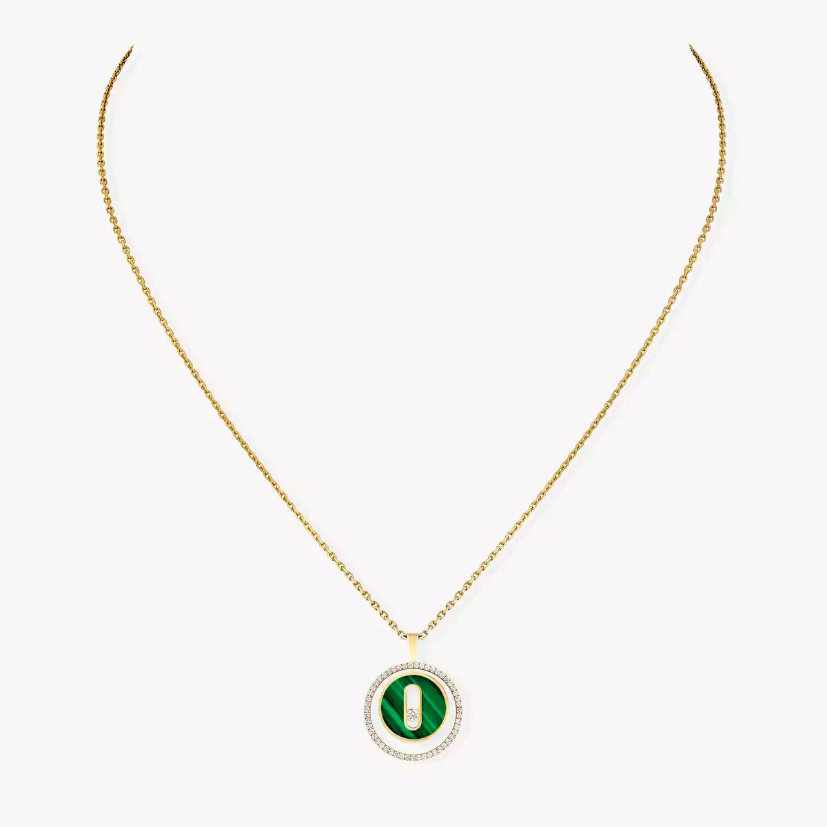 [Sprite Jewelry]Lucky Move Diamond Necklace in Rose Gold and White Mother-of-Pearl
