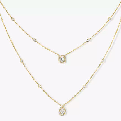 [Sprite Jewelry]Diamond Necklace My Twin 2 Rows