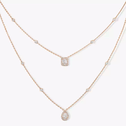 [Sprite Jewelry]Diamond Necklace My Twin 2 Rows