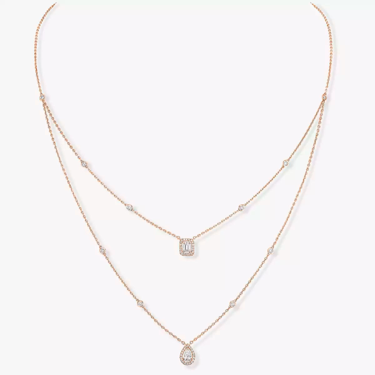 [Sprite Jewelry]Diamond Necklace My Twin 2 Rows