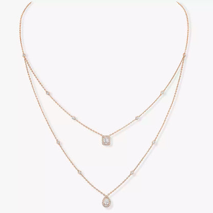 [Sprite Jewelry]Diamond Necklace My Twin 2 Rows