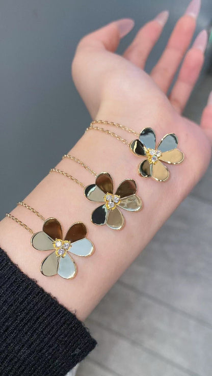 [Sprite Jewelry]FRIVOLE GOLD FLOWER NECKLACE2