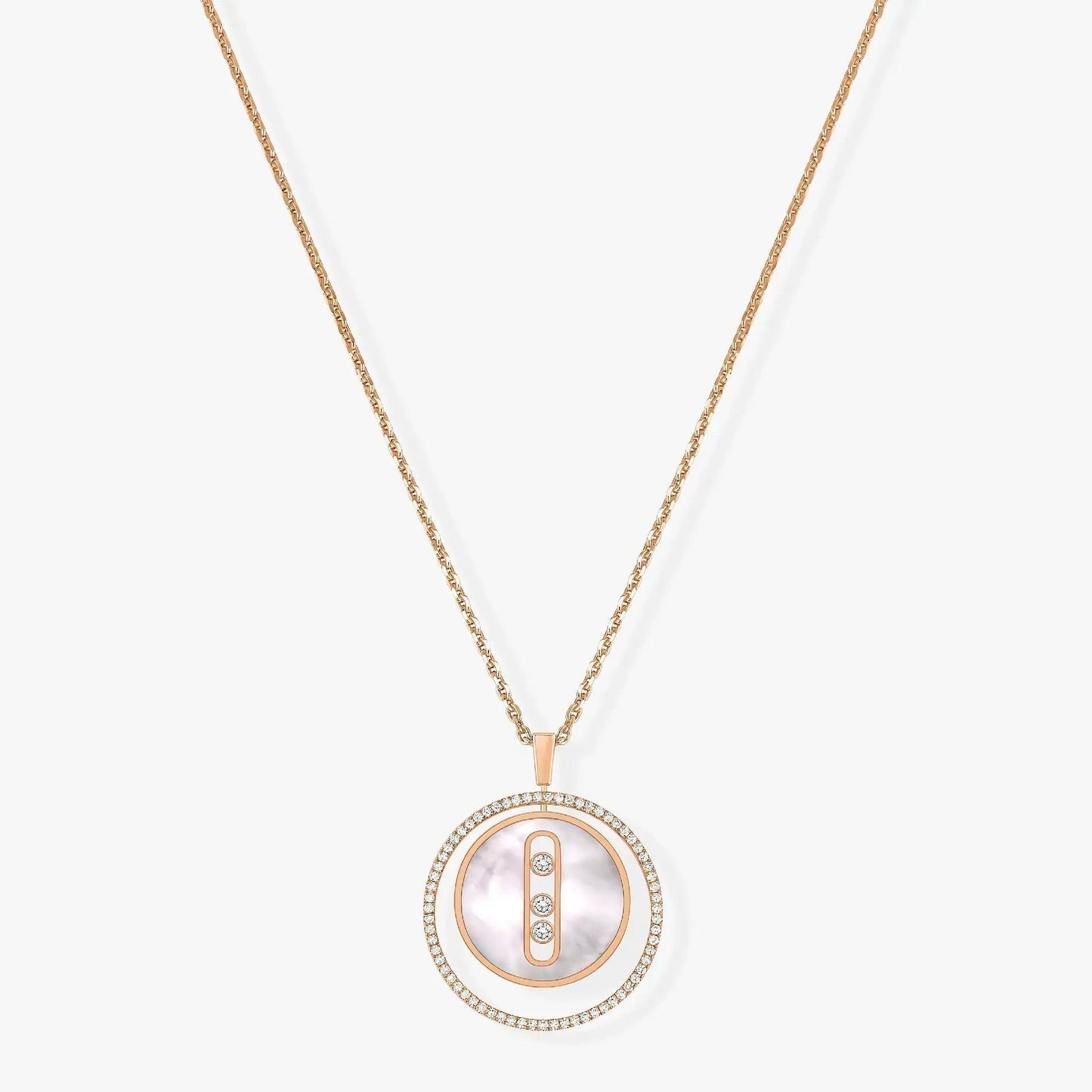 [Sprite Jewelry]LUCKY MOVE MM NACRE BLANCHE DIAMOND NECKLACE