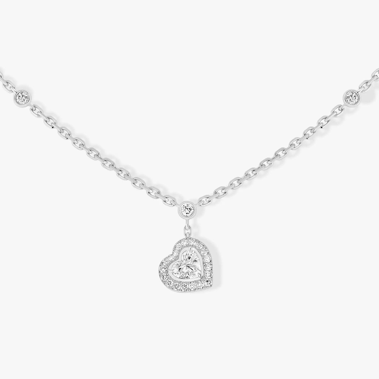 [Sprite Jewelry]JOY HEART DIAMOND NECKLACE