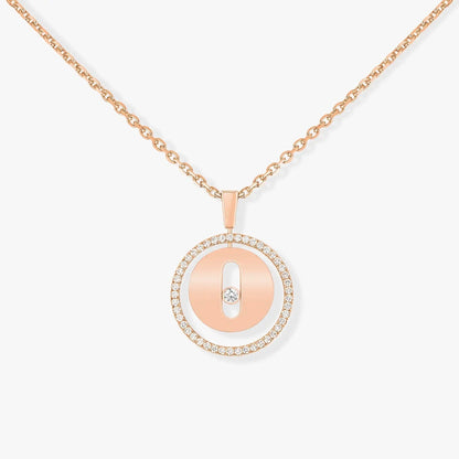 [Sprite Jewelry]LUCKY MOVE PM NECKLACE PINK GOLD DIAMOND