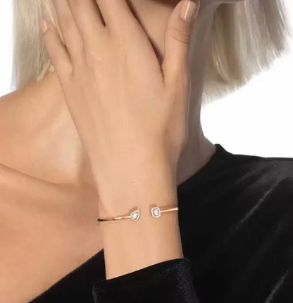 [Sprite Jewelry]M Delicate Double-Diamond Bracelet