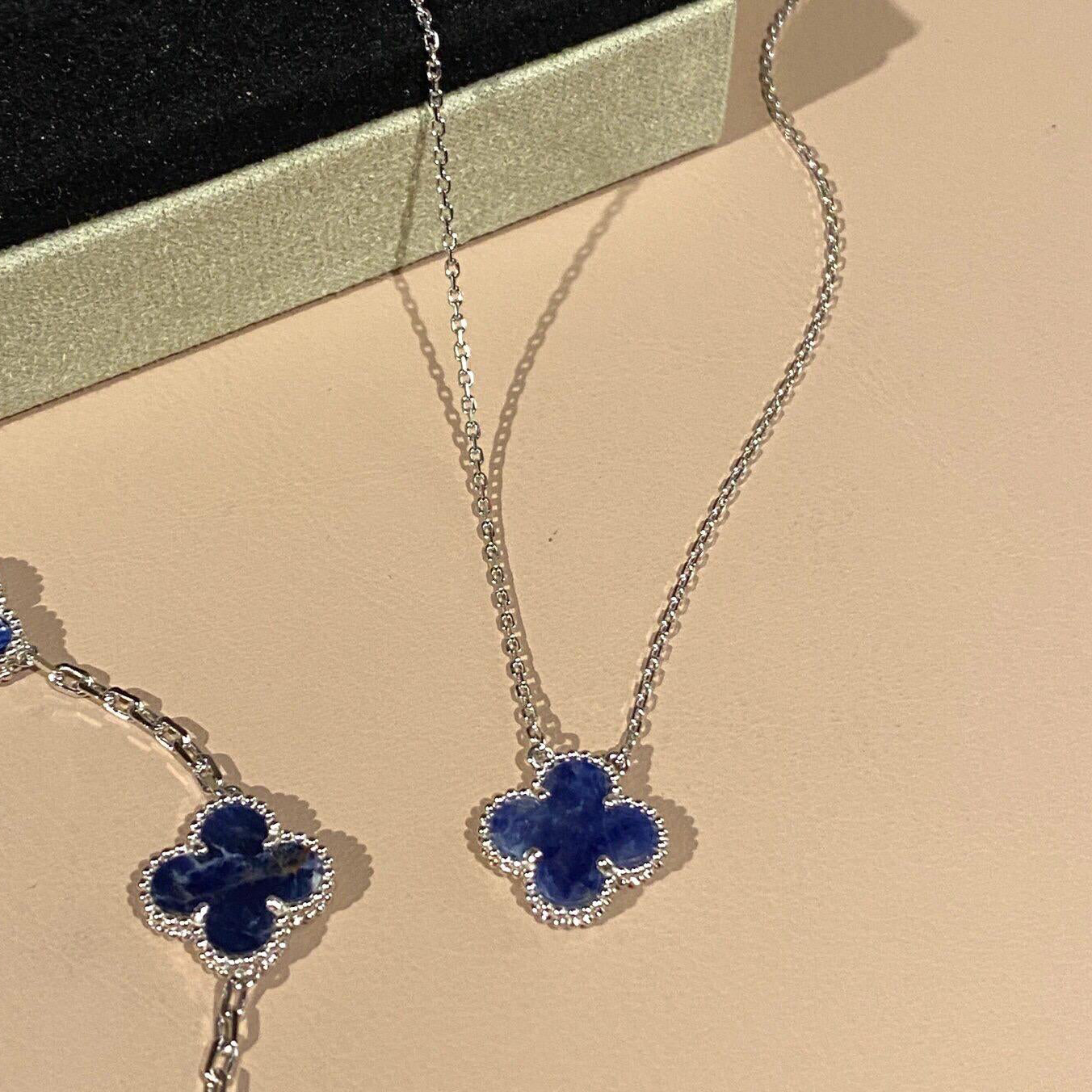 ¡®Sprite Jewelry¡¯CLOVER 15MM PIETERSITE NECKLACE SILVER