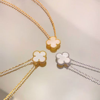 [Sprite Jewelry]CLOVER MINI 15MM WHITE MOTHER-OF-PEARL NECKLACE
