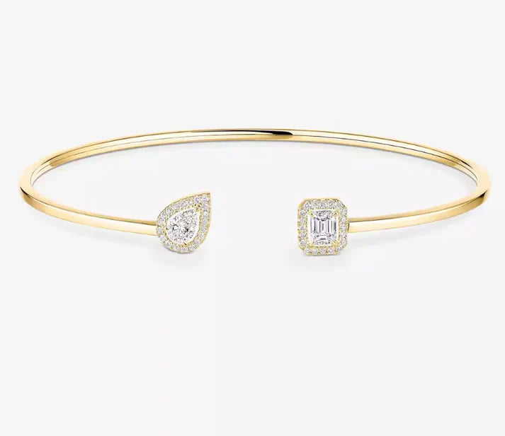 [Sprite Jewelry]M Delicate Double-Diamond Bracelet