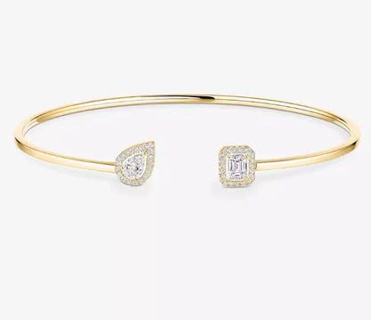 [Sprite Jewelry]M Delicate Double-Diamond Bracelet