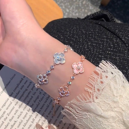 ¡®Sprite Jewelry¡¯CLOVER 5 MOTIF PINK BLUE RED WHITE BRACELET