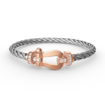 ¡®Sprite Jewelry¡¯FORCE LARGE HORSESHOE HALF DIAMOND BRACELET ROSE GOLD
