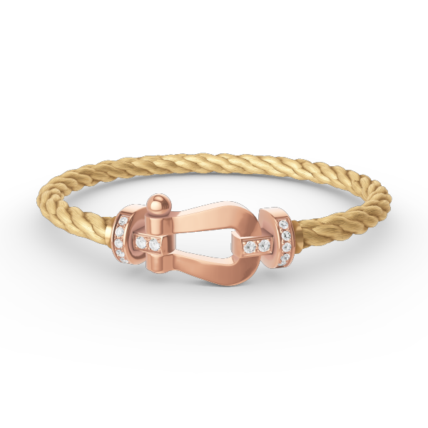 ¡®Sprite Jewelry¡¯FORCE LARGE HORSESHOE HALF DIAMOND BRACELET ROSE GOLD