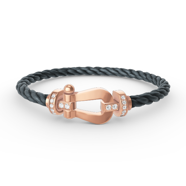 ¡®Sprite Jewelry¡¯FORCE LARGE HORSESHOE HALF DIAMOND BRACELET ROSE GOLD