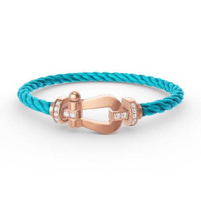 ¡®Sprite Jewelry¡¯FORCE LARGE HORSESHOE HALF DIAMOND BRACELET ROSE GOLD