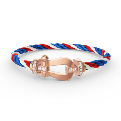 ¡®Sprite Jewelry¡¯FORCE LARGE HORSESHOE HALF DIAMOND BRACELET ROSE GOLD
