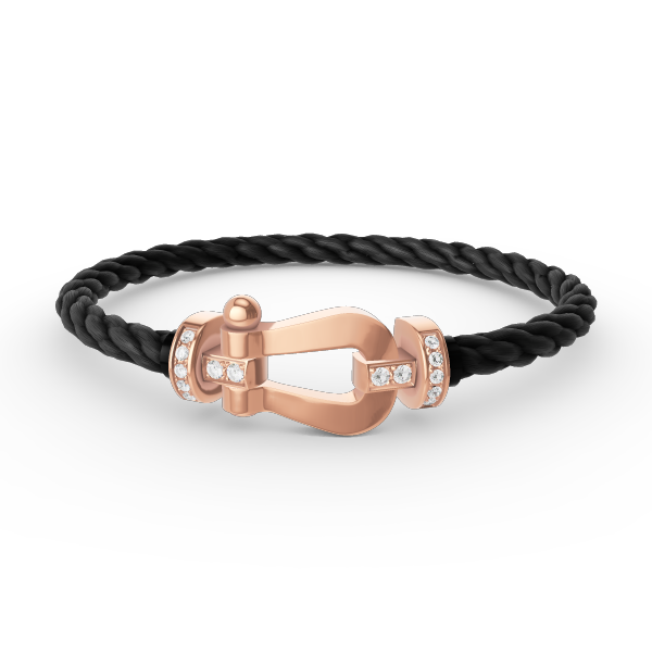 ¡®Sprite Jewelry¡¯FORCE LARGE HORSESHOE HALF DIAMOND BRACELET ROSE GOLD