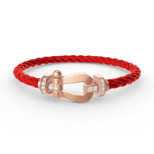 ¡®Sprite Jewelry¡¯FORCE LARGE HORSESHOE HALF DIAMOND BRACELET ROSE GOLD