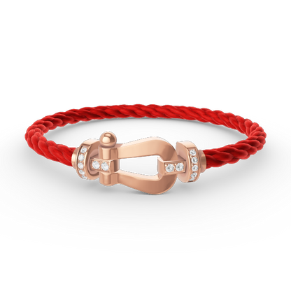 ¡®Sprite Jewelry¡¯FORCE LARGE HORSESHOE HALF DIAMOND BRACELET ROSE GOLD