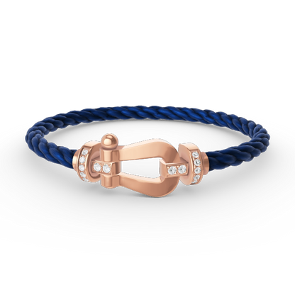¡®Sprite Jewelry¡¯FORCE LARGE HORSESHOE HALF DIAMOND BRACELET ROSE GOLD