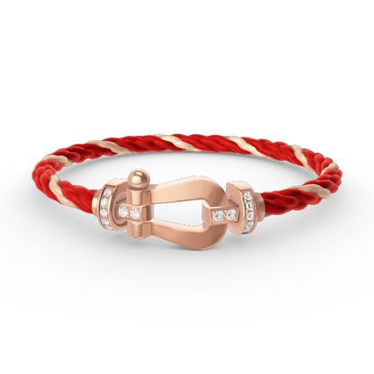 ¡®Sprite Jewelry¡¯FORCE LARGE HORSESHOE HALF DIAMOND BRACELET ROSE GOLD
