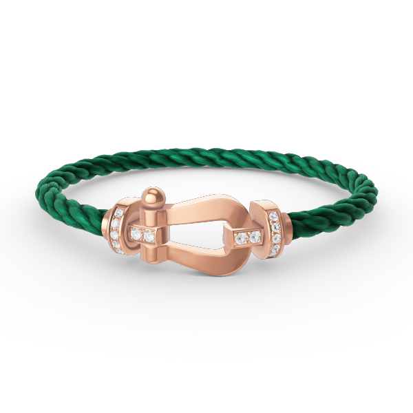 ¡®Sprite Jewelry¡¯FORCE LARGE HORSESHOE HALF DIAMOND BRACELET ROSE GOLD
