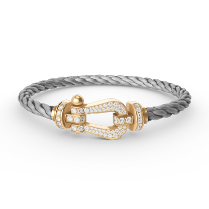 ¡®Sprite Jewelry¡¯FORCE LARGE HORSESHOE FULL DIAMOND BRACELET GOLD