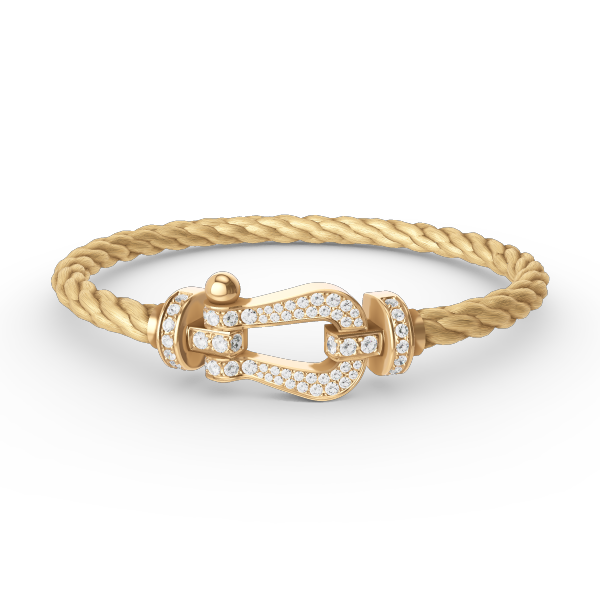 ¡®Sprite Jewelry¡¯FORCE LARGE HORSESHOE FULL DIAMOND BRACELET GOLD