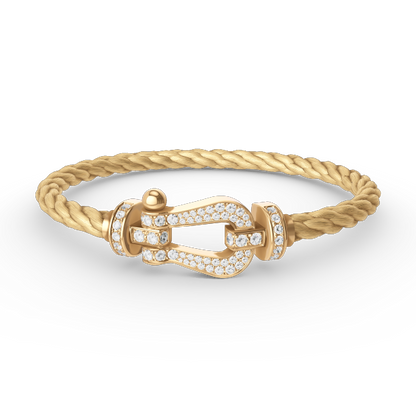 ¡®Sprite Jewelry¡¯FORCE LARGE HORSESHOE FULL DIAMOND BRACELET GOLD