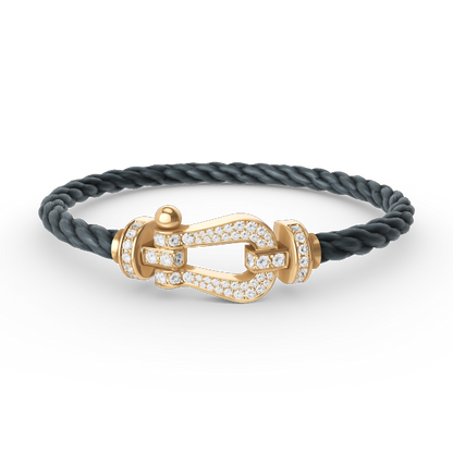 ¡®Sprite Jewelry¡¯FORCE LARGE HORSESHOE FULL DIAMOND BRACELET GOLD