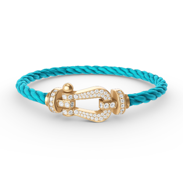 ¡®Sprite Jewelry¡¯FORCE LARGE HORSESHOE FULL DIAMOND BRACELET GOLD