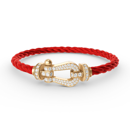 ¡®Sprite Jewelry¡¯FORCE LARGE HORSESHOE FULL DIAMOND BRACELET GOLD