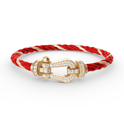¡®Sprite Jewelry¡¯FORCE LARGE HORSESHOE FULL DIAMOND BRACELET GOLD