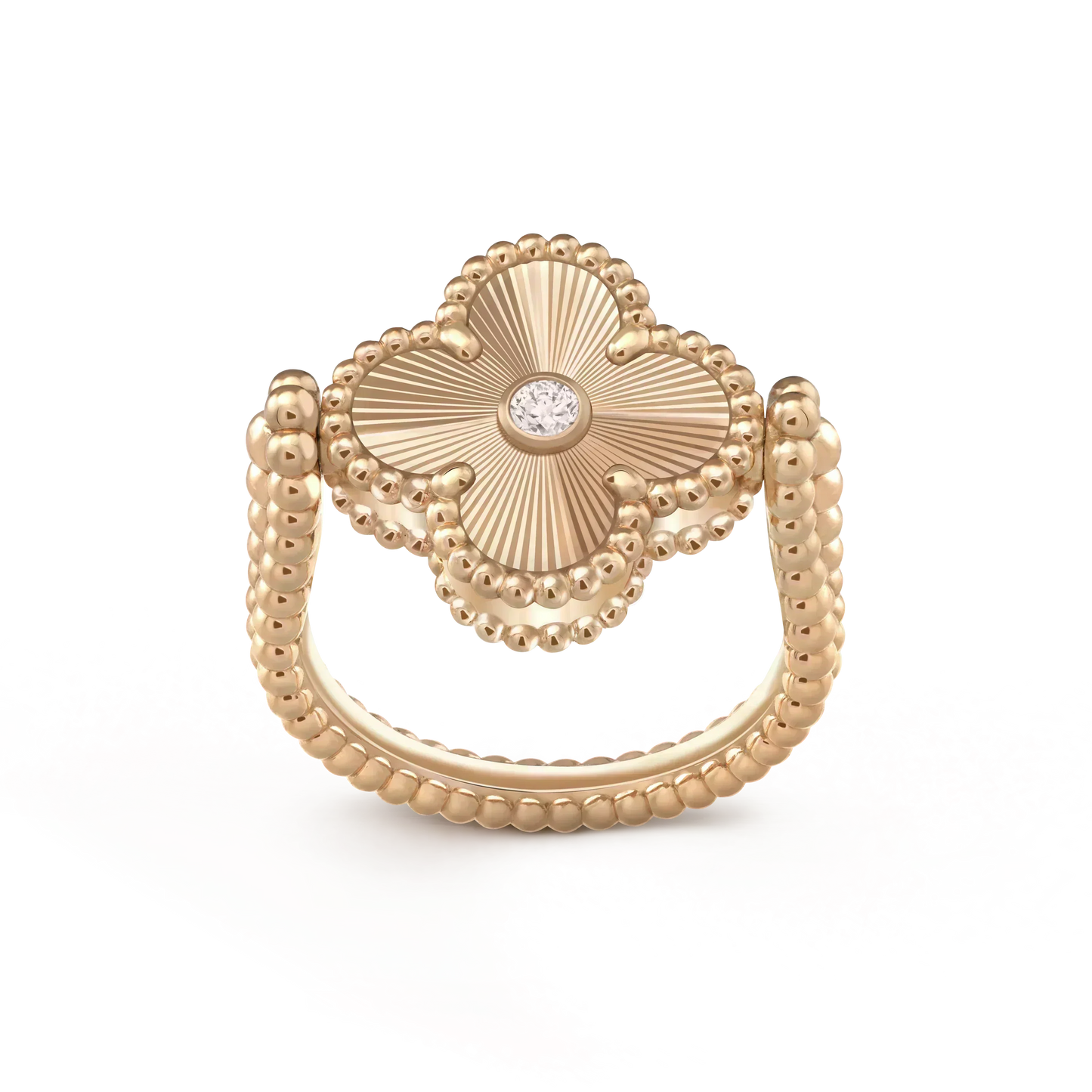 ¡®Sprite Jewelry¡¯CLOVER RIVERSIBLE ROSE GOLD RING