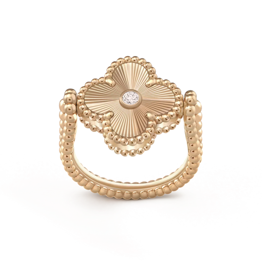 ¡®Sprite Jewelry¡¯CLOVER RIVERSIBLE ROSE GOLD RING